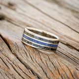 "RIO" - LAPIS LAZULI & BLACK ONYX WEDDING RING-2