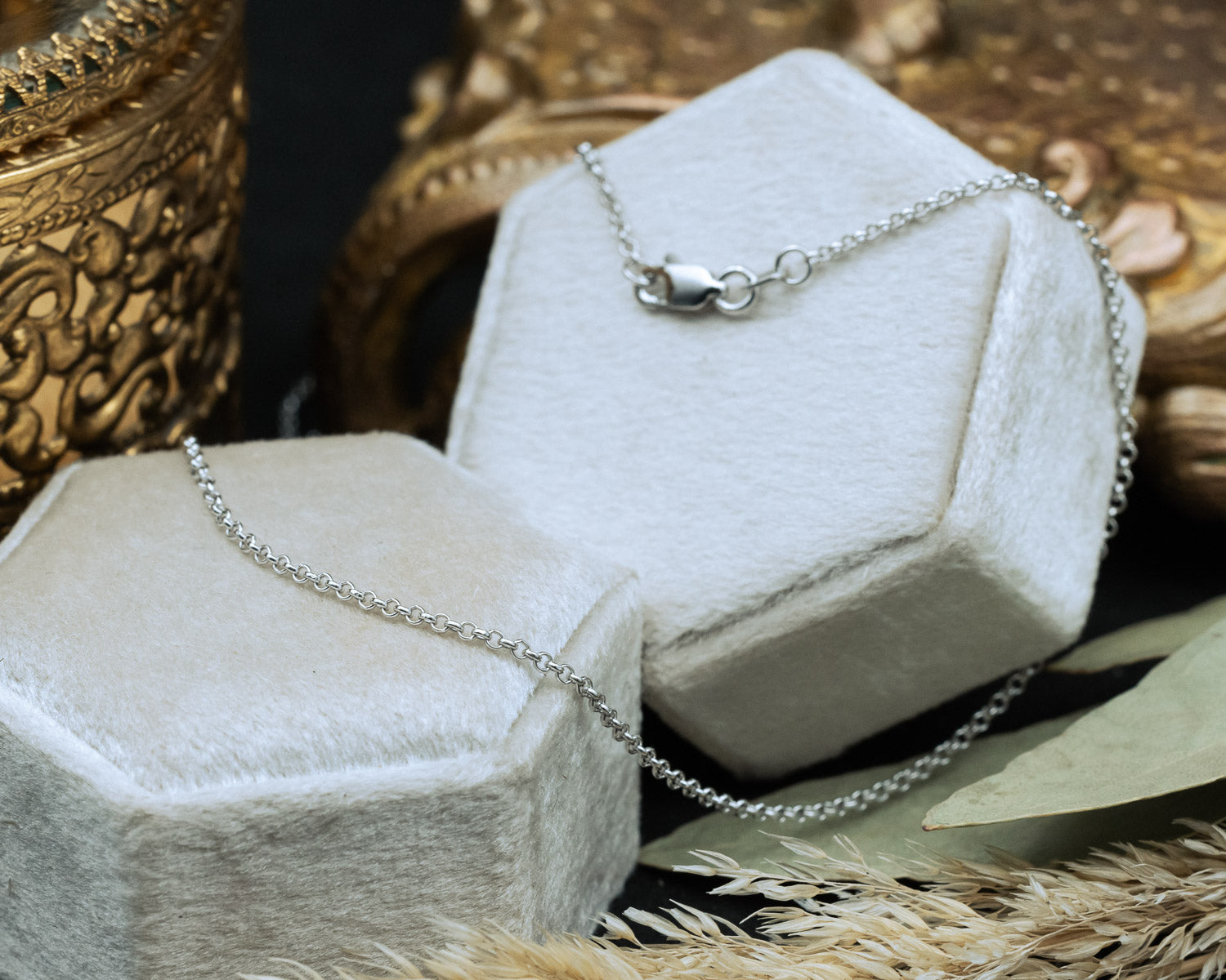 14K GOLD ROLO CHAIN-Staghead Designs