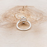 "RORY" - PEAR-SHAPED MOONSTONE ENGAGEMENT RING WITH DIAMOND HALO & ACCENTS-5