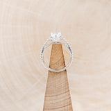 "RORY" - PEAR-SHAPED MOONSTONE ENGAGEMENT RING WITH DIAMOND HALO & ACCENTS-6