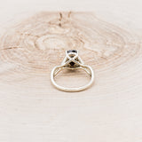 "ROSLYN" - PEAR SHAPED SALT & PEPPER DIAMOND ENGAGEMENT RING WITH DIAMOND ACCENTS-11