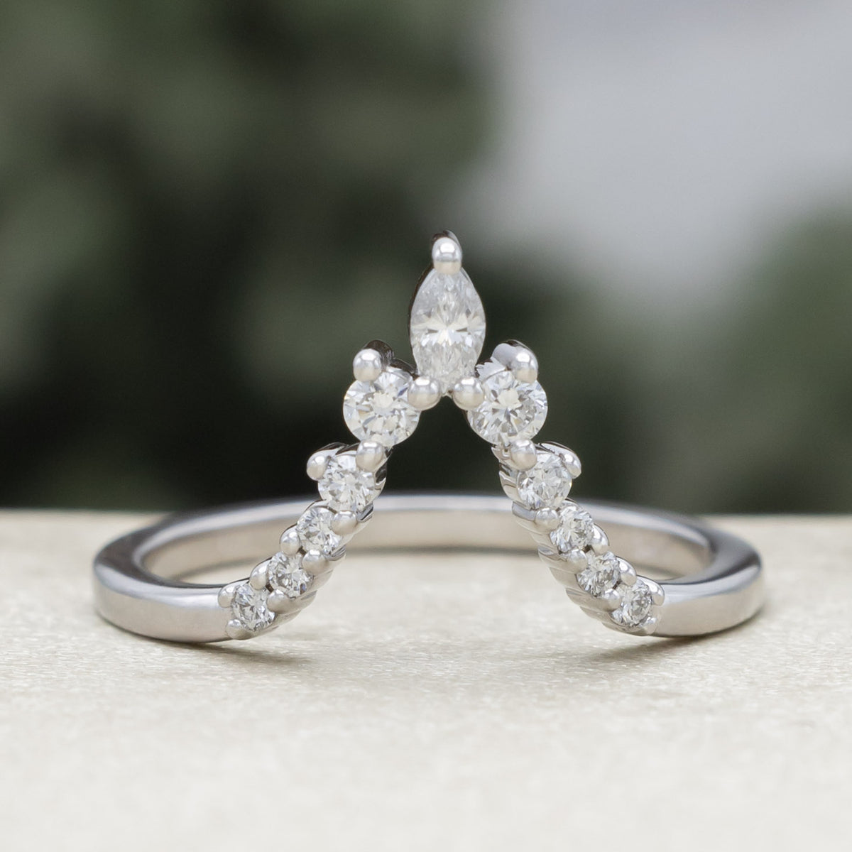 "Sage" - 14K Gold Tracer With Diamond Accents-Staghead Designs