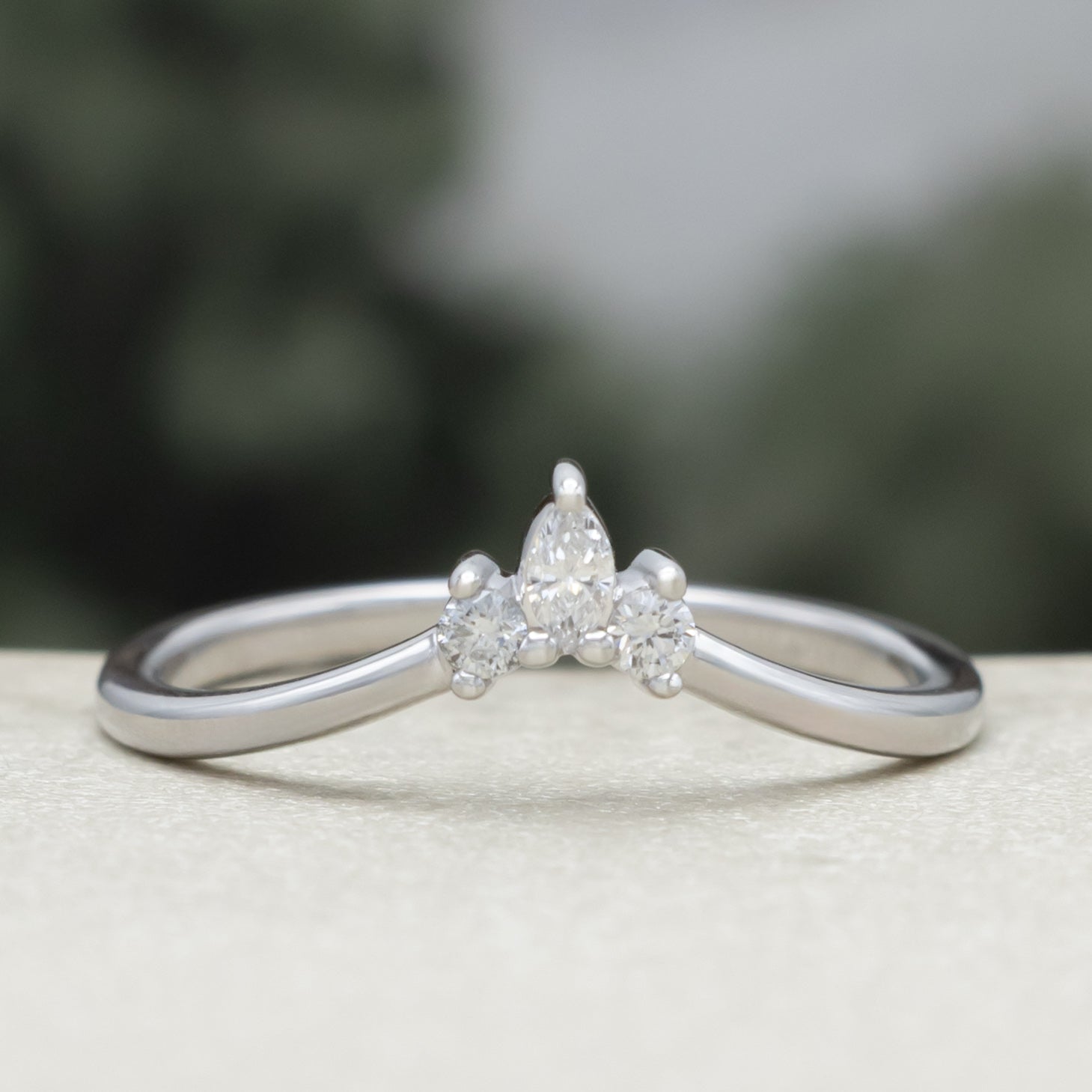 "Sage" - Dainty Tracer With Diamond Accents-Staghead Designs