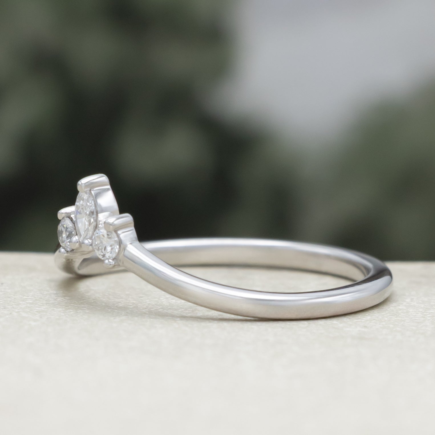 "Sage" - Dainty Tracer With Diamond Accents-Staghead Designs