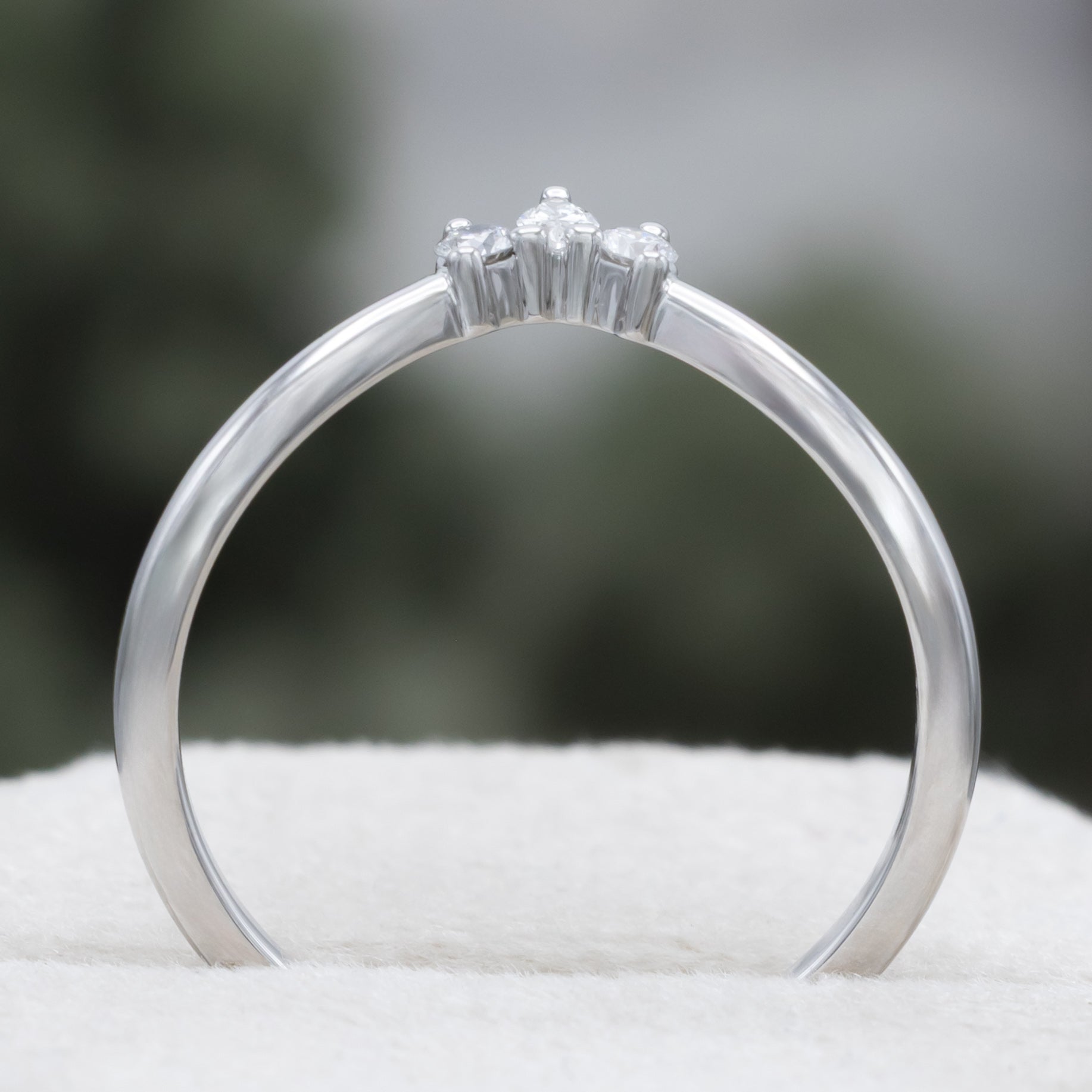 "Sage" - Dainty Tracer With Diamond Accents-Staghead Designs