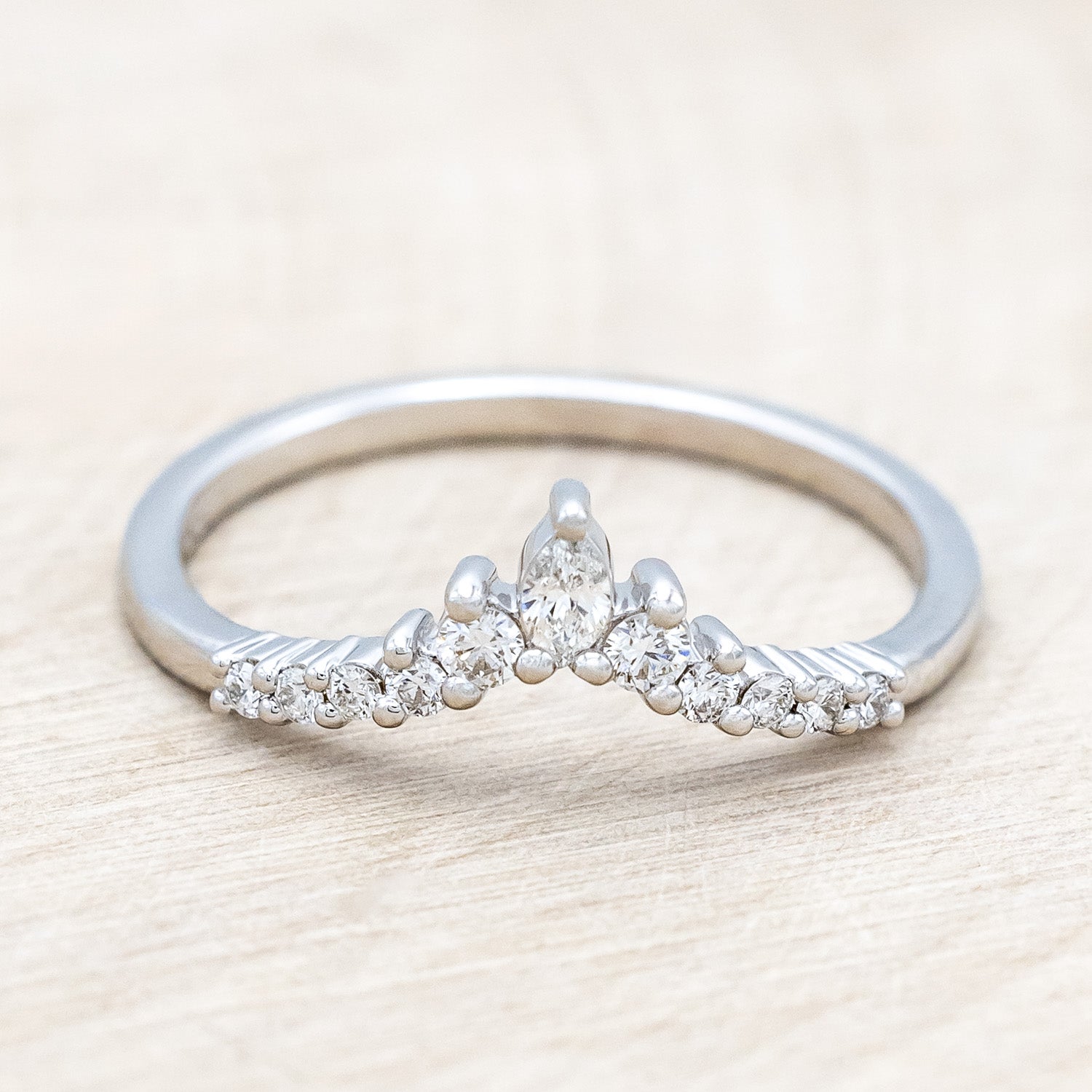 "Sage" Tracer - women's engagement ring tracer with diamond accents