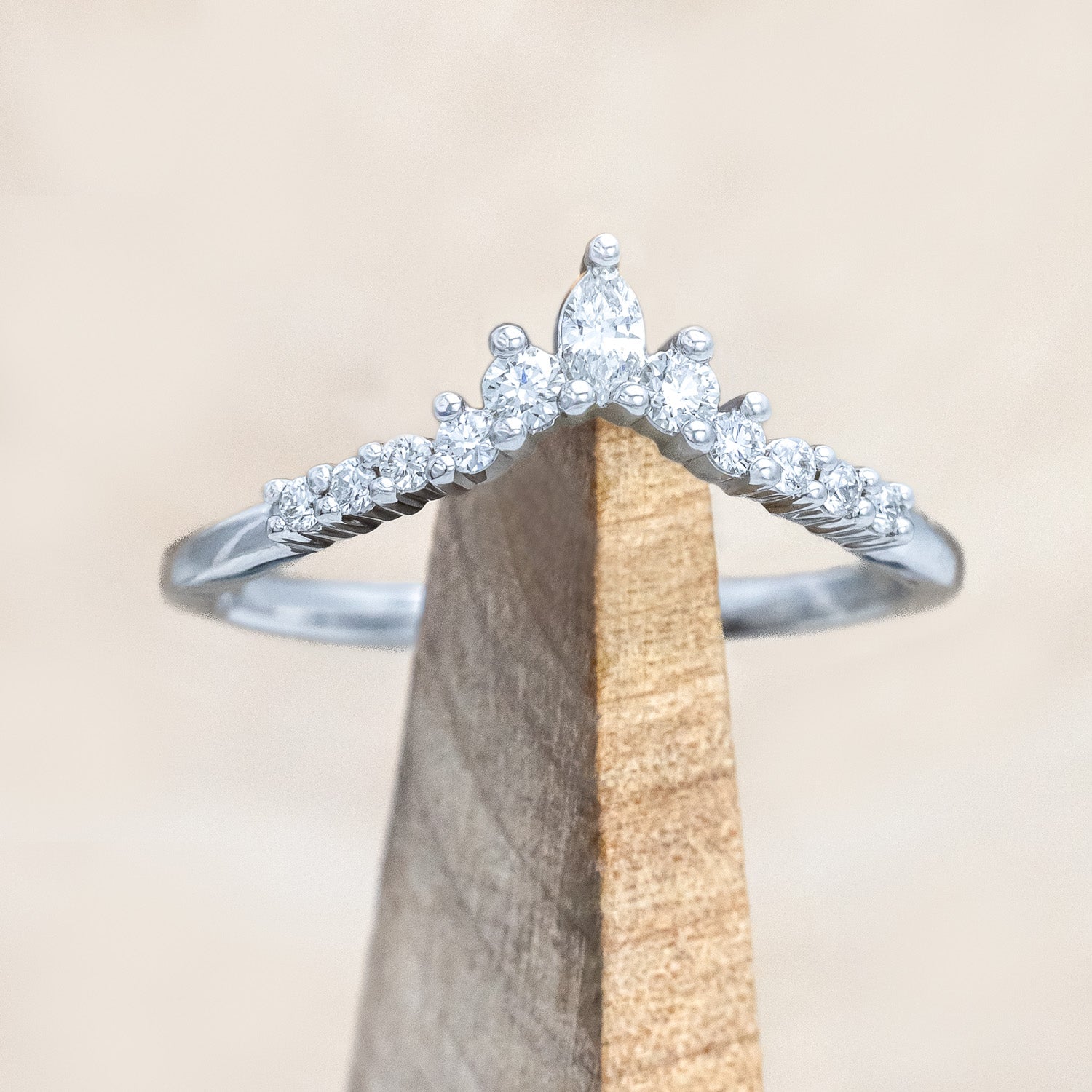 "Sage" Tracer - women's engagement ring tracer with diamond accents