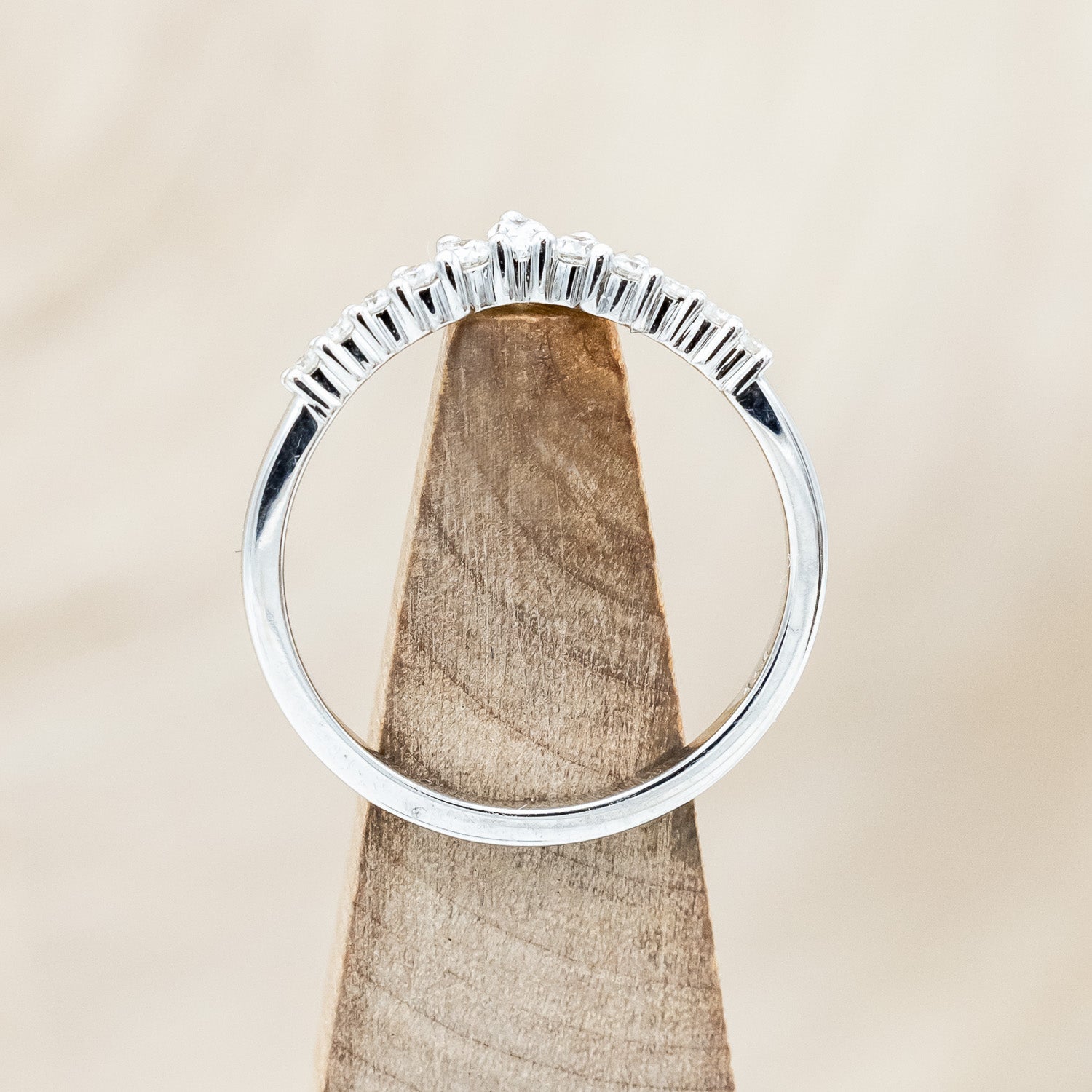 ONE-OF-A-KIND - "SAGE" - KITE CUT OREGON SUNSTONE ENGAGEMENT RING WITH DIAMOND ACCENTS & TRACER-Staghead Designs