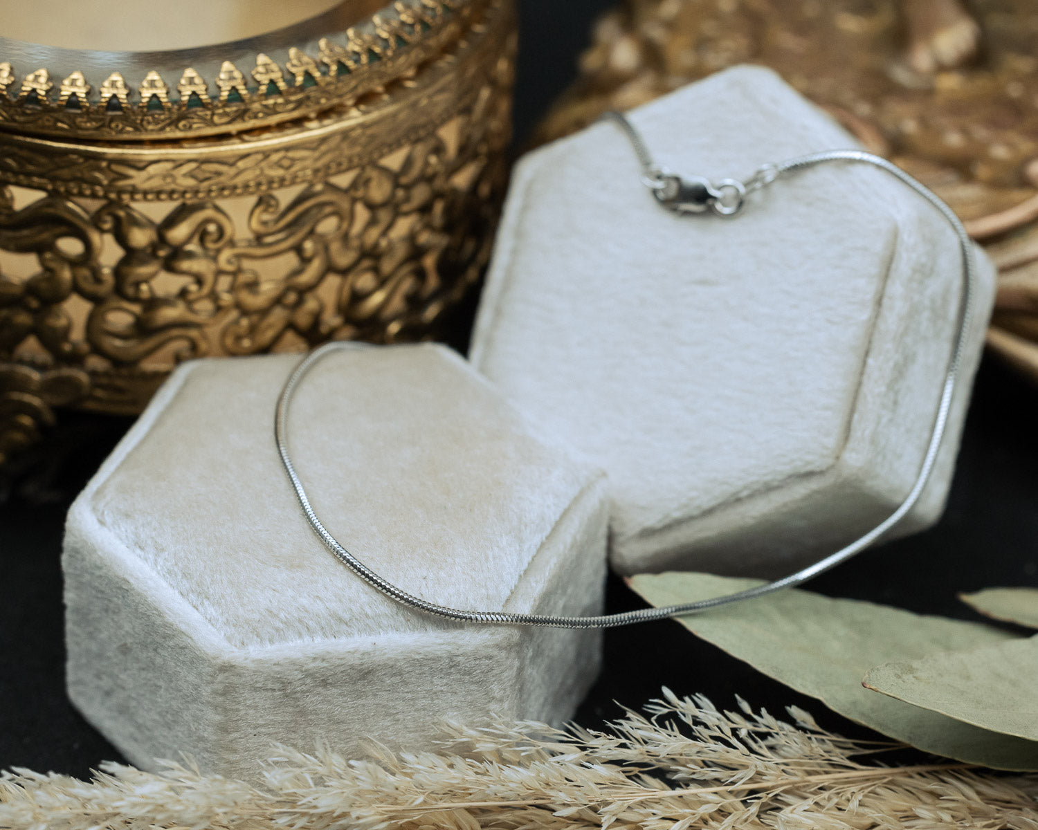 14K GOLD SNAKE CHAIN-Staghead Designs