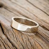 SOLID METAL HAND-TURNED WEDDING BAND-8