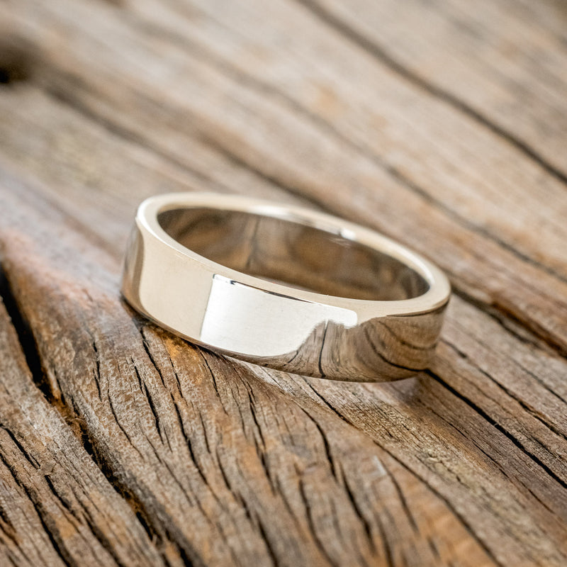 SOLID METAL HAND-TURNED WEDDING BAND