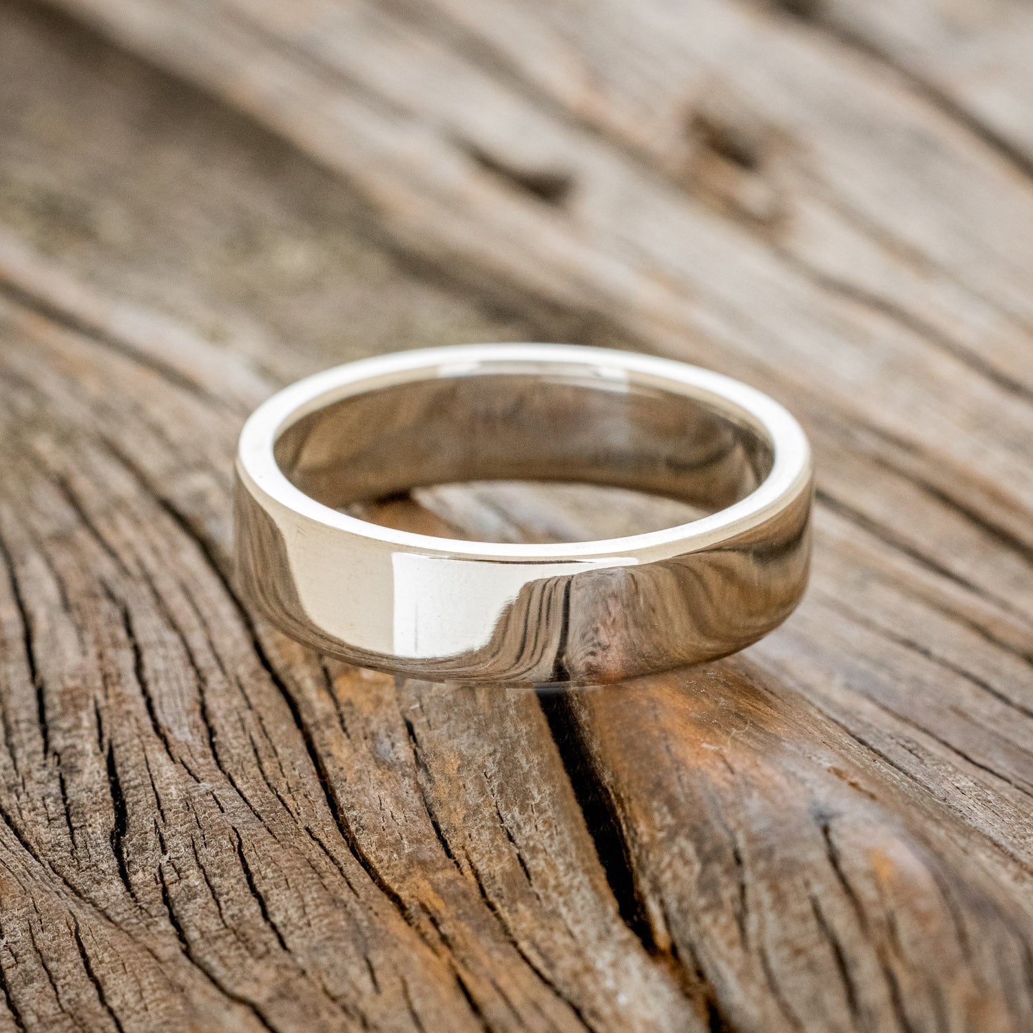 SOLID METAL HAND-TURNED WEDDING BAND-9