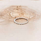 ANNIVERSARY BAND WITH MARQUISE & ROUND DIAMOND ACCENTS-3