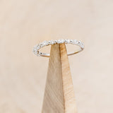 ANNIVERSARY BAND WITH MARQUISE & ROUND DIAMOND ACCENTS