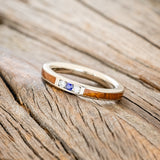 IRONWOOD STACKING BAND WITH DIAMONDS & SAPPHIRE-2