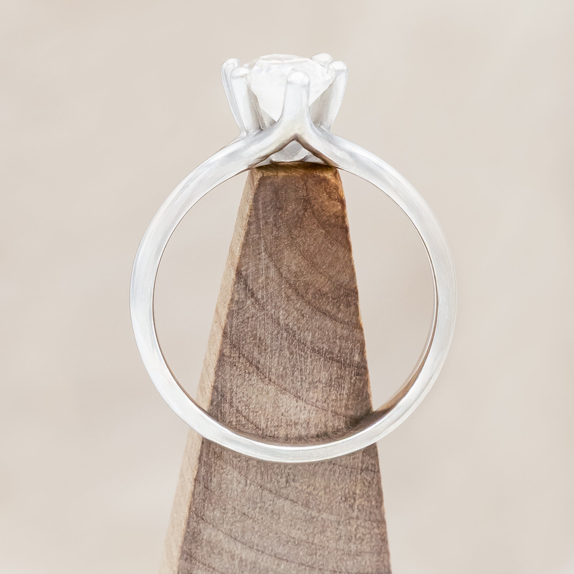 "TULIP" - MARQUISE CUT MOISSANITE ENGAGEMENT RING WITH "IDHAL" DIAMOND STACKING BAND-Staghead Designs