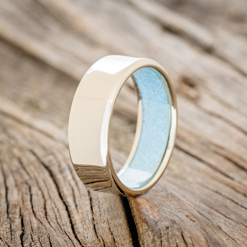 LINED WEDDING BAND WITH A CUSTOM FINISH-Staghead Designs