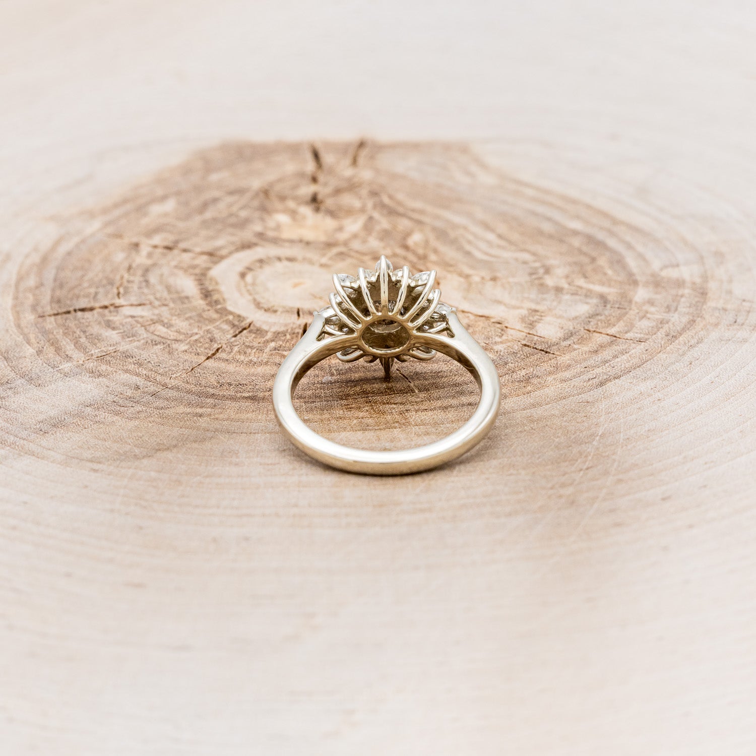 "CASSIOPEIA" - ENGAGEMENT RING WITH DIAMOND ACCENTS - MOUNTING ONLY - SELECT YOUR OWN STONE-5