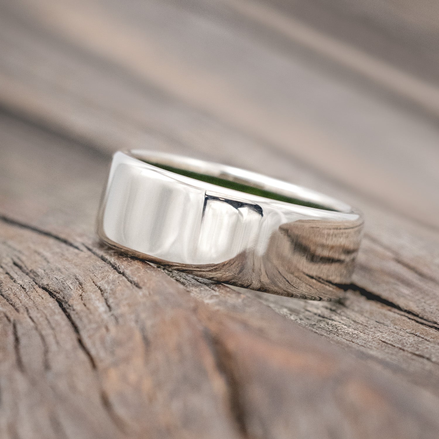 MOSS LINED WEDDING BAND-Staghead Designs