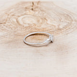 DAINTY DIAMOND ACCENTED RING - 14K WHITE GOLD - 7-2