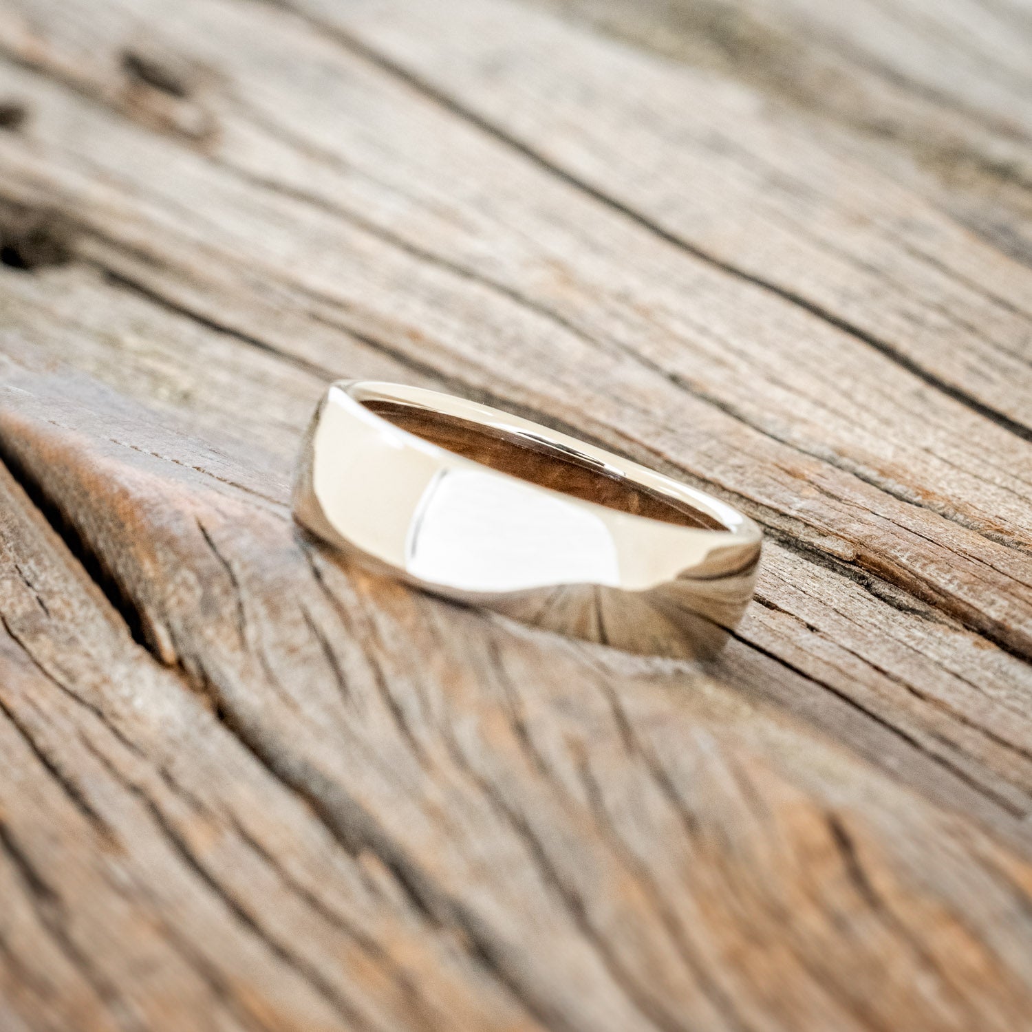 DOMED WHISKEY BARREL LINED WEDDING BAND-5