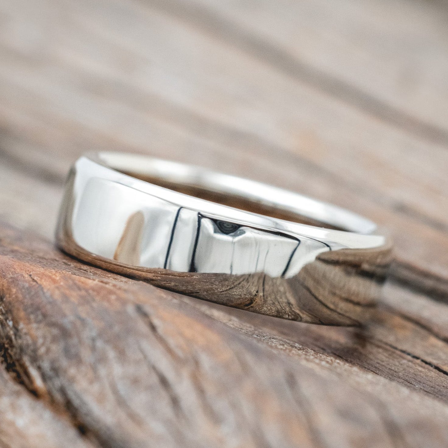 WHISKEY BARREL LINED WEDDING BAND-Staghead Designs