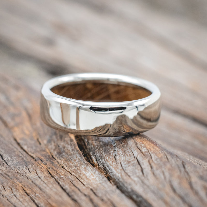 WHISKEY BARREL LINED WEDDING BAND-Staghead Designs