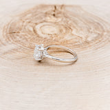 "ZELLA" - OVAL MOISSANITE ENGAGEMENT RING WITH DIAMOND ACCENTS