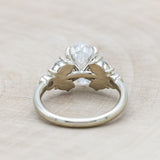 "ZIA" - HEXAGON MOISSANITE ENGAGEMENT RING WITH ACCENTS-Staghead Designs