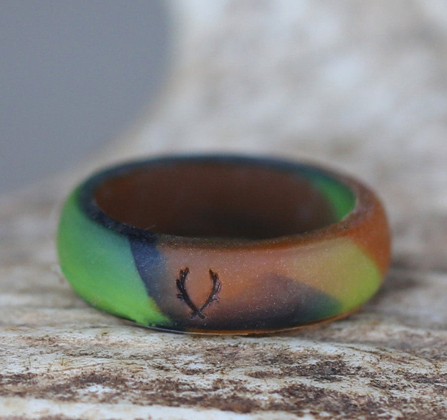 WOMEN'S CAMO SILICONE WEDDING BAND-1