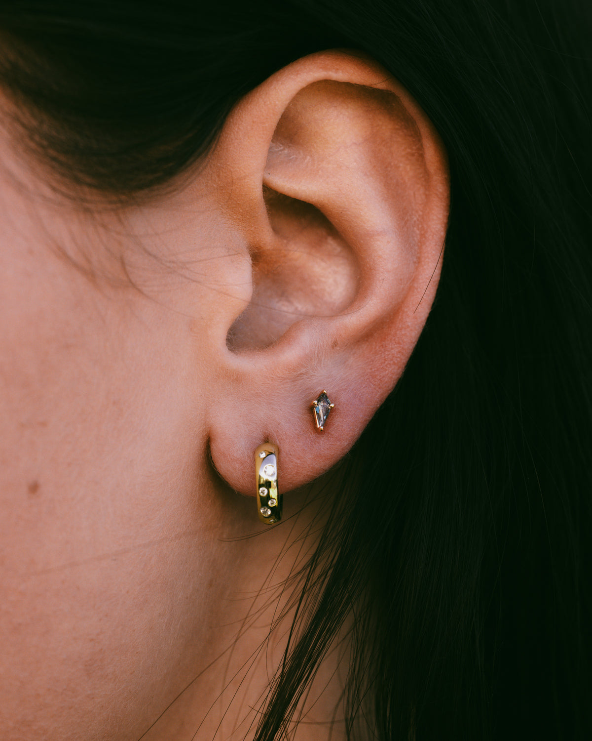 Kite Cut Lab-Grown Alexandrite Stud Earrings | Staghead Designs
