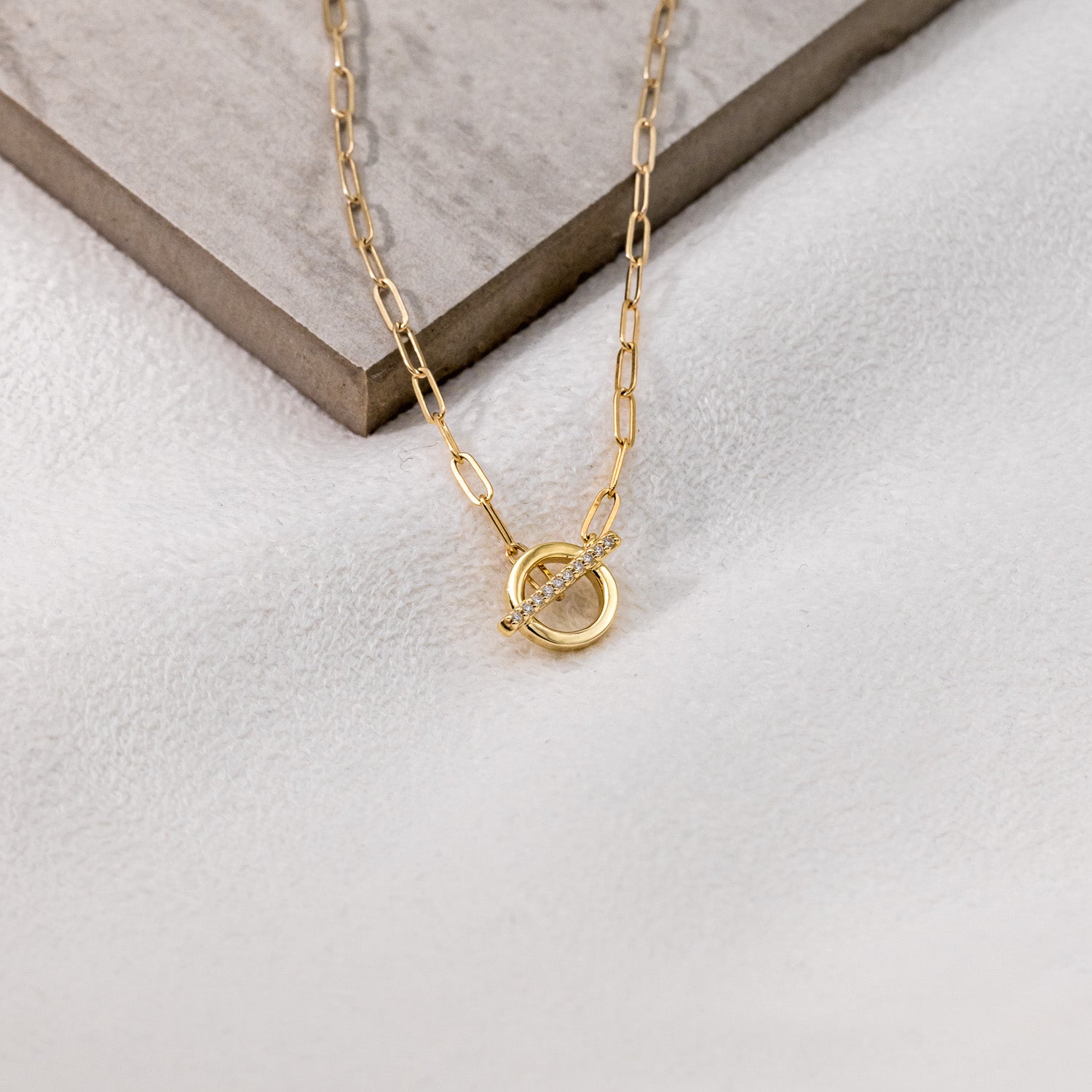 04ctw Natural Diamond Toggle Necklace