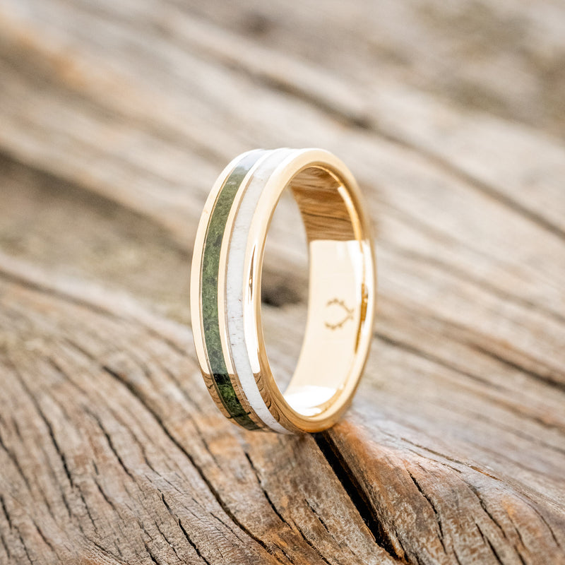 "DYAD" - MOSS & ANTLER WEDDING BAND-21