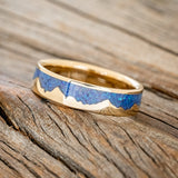 "HELIOS" - BLUE OPAL MOUNTAIN RANGE WEDDING BAND