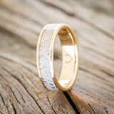 "RAINIER" - ELK ANTLER WEDDING BAND-16