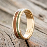 "RAPTOR" - MOSS & REDWOOD WEDDING BAND-1