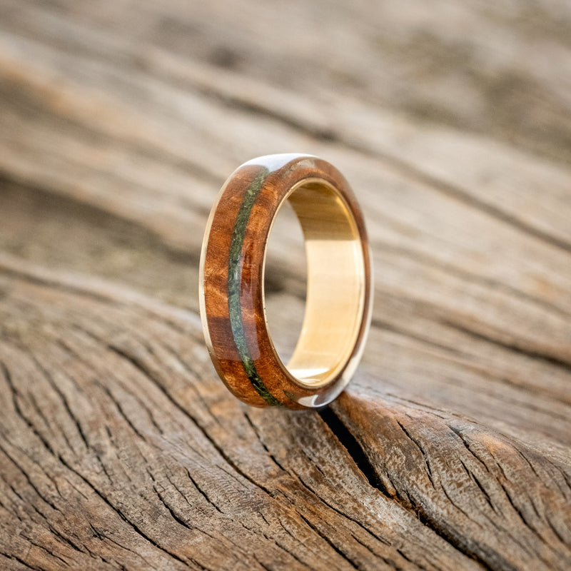 "REMMY" - REDWOOD & MOSS WEDDING RING-4