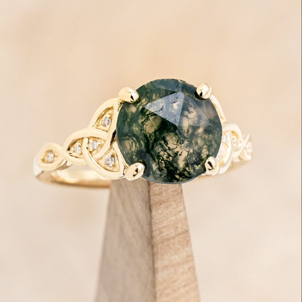 "AIFE" - CELTIC KNOT ENGAGEMENT RING - MOUNTING ONLY - SELECT YOUR OWN STONE-5