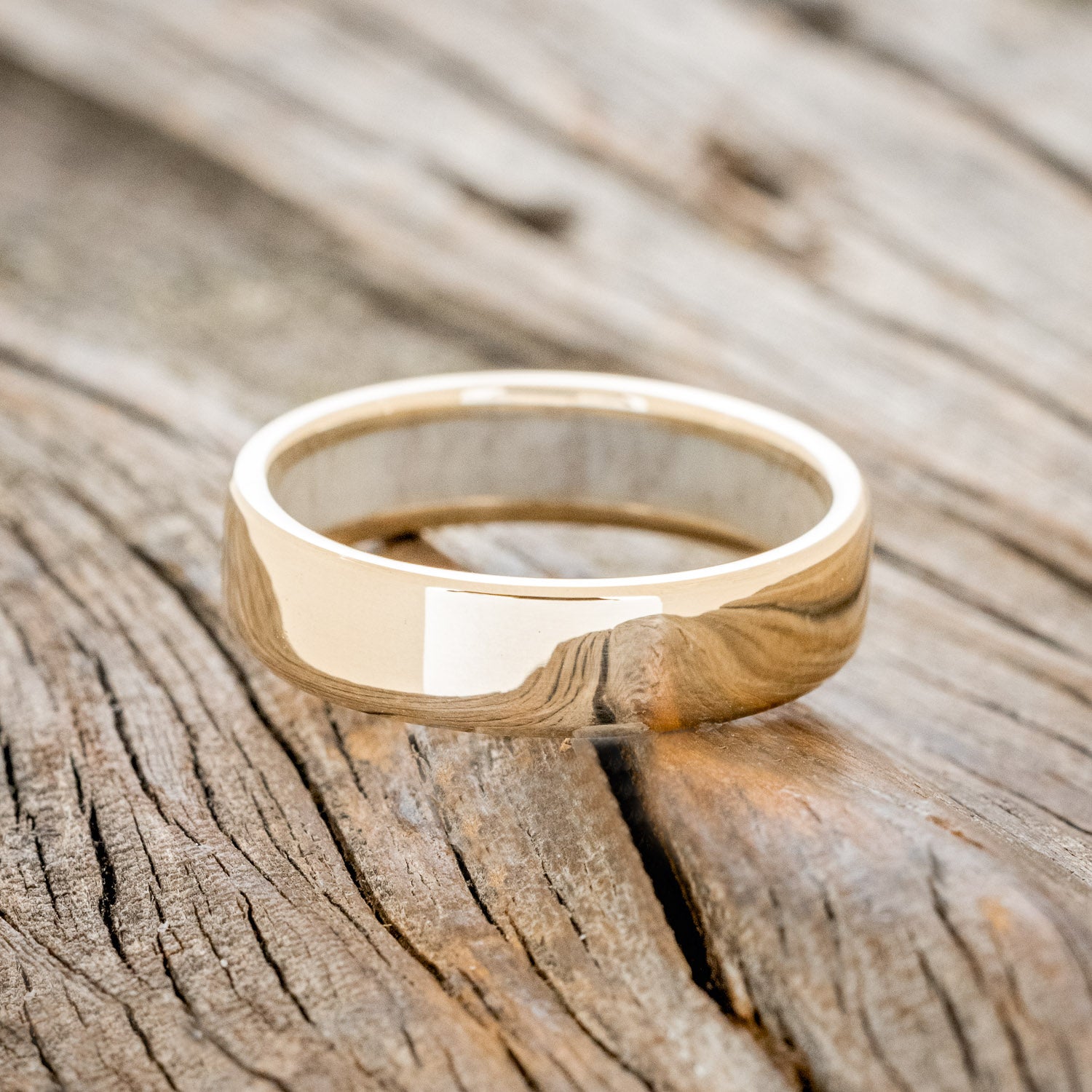 ANTLER LINED WEDDING BAND-9