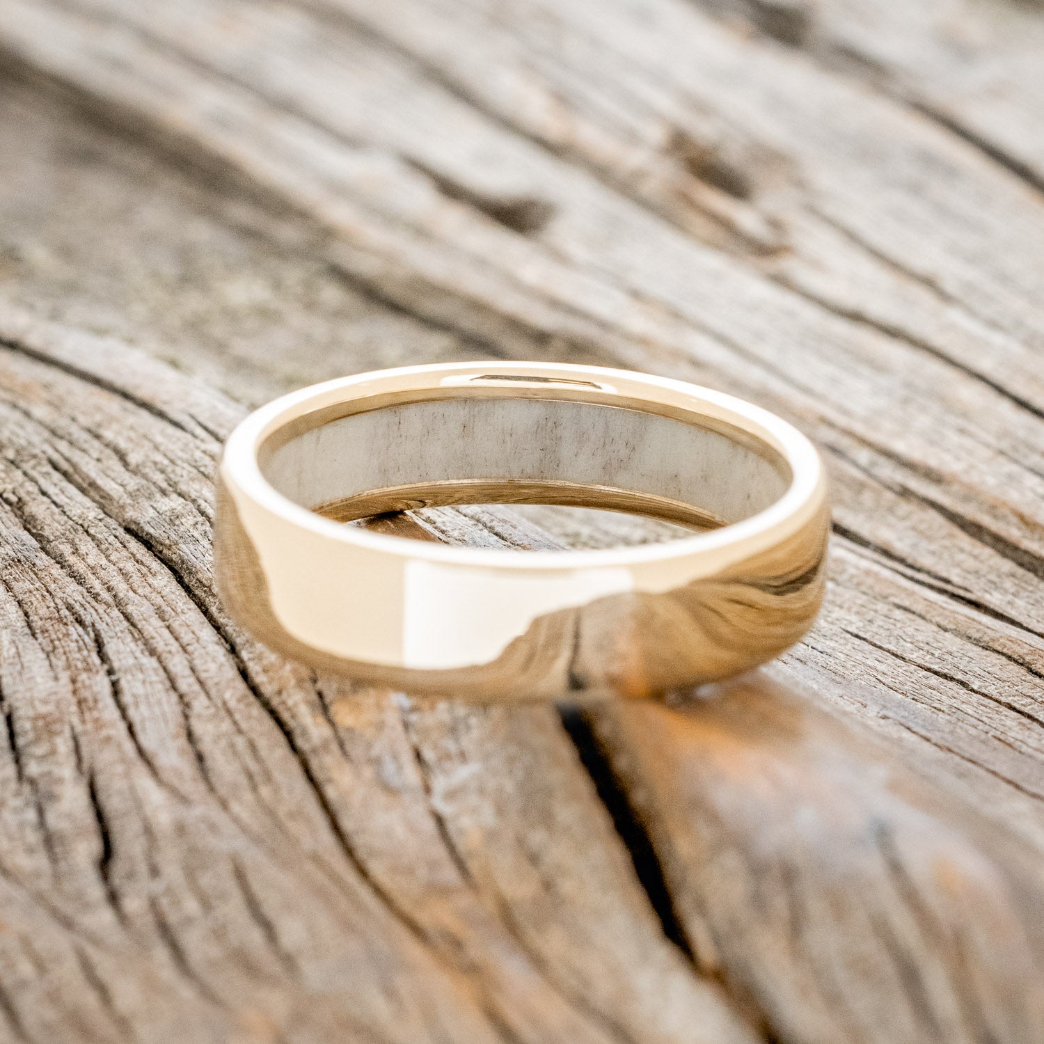 ANTLER LINED WEDDING BAND-12