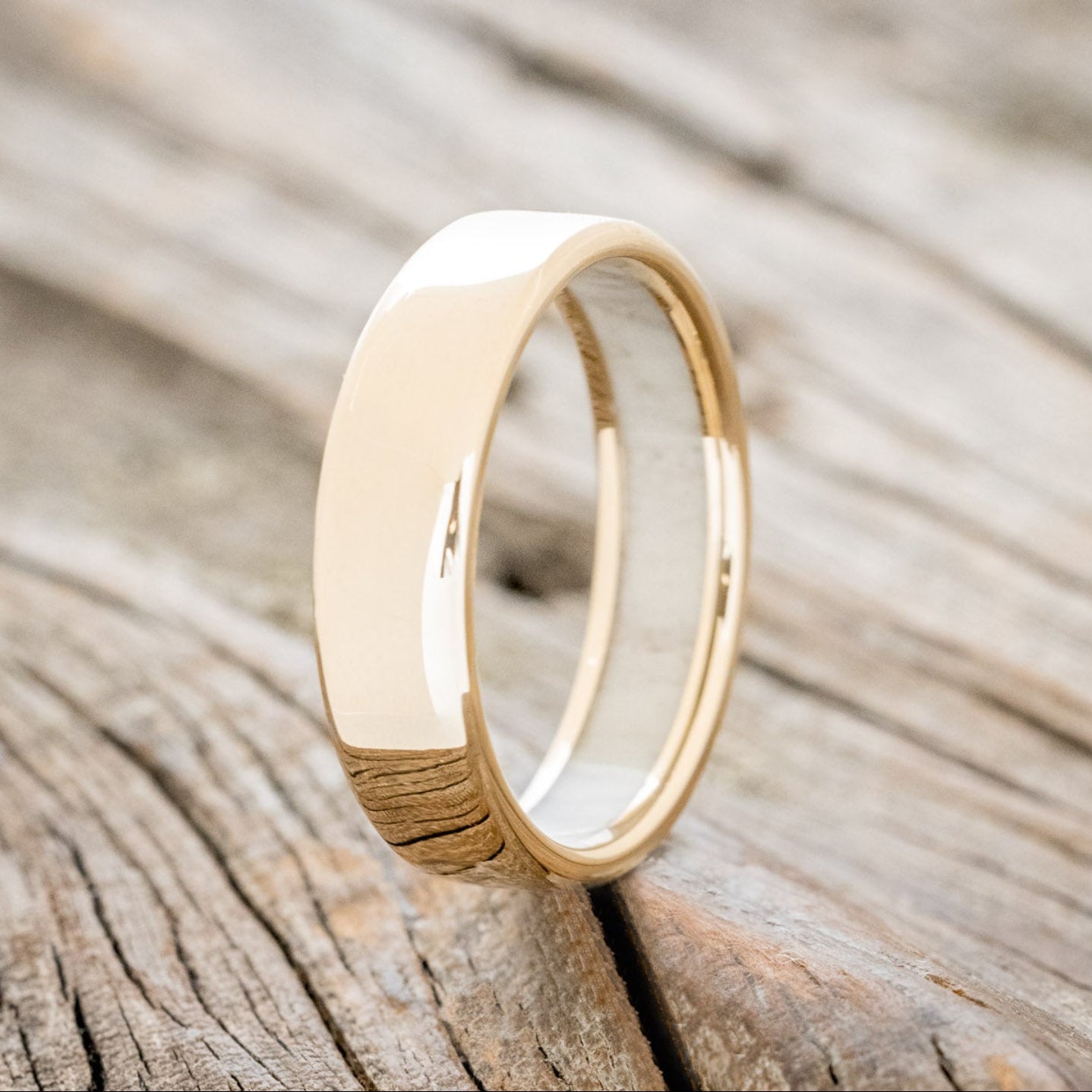 ANTLER LINED WEDDING BAND-7