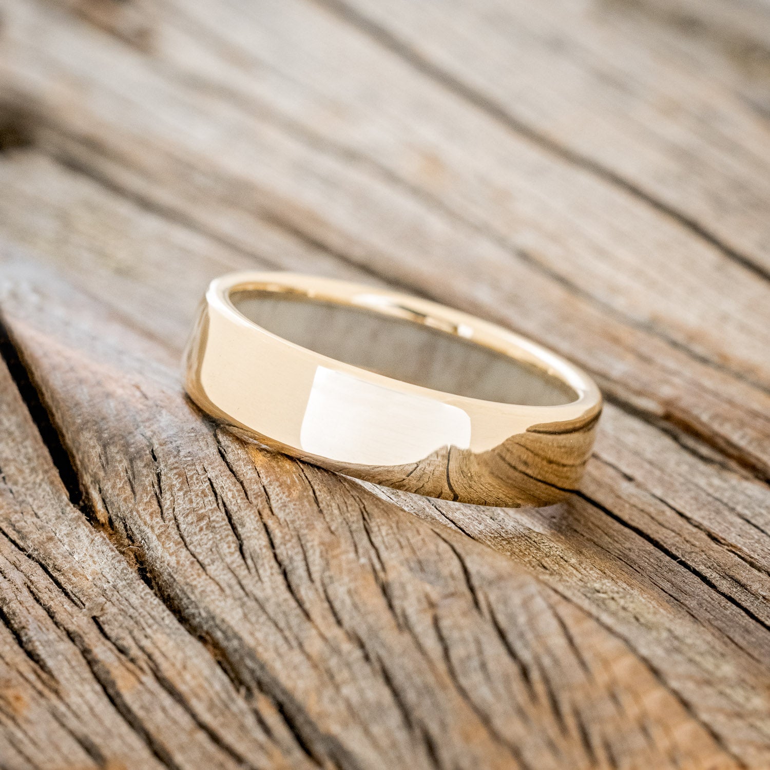 ANTLER LINED WEDDING BAND-8