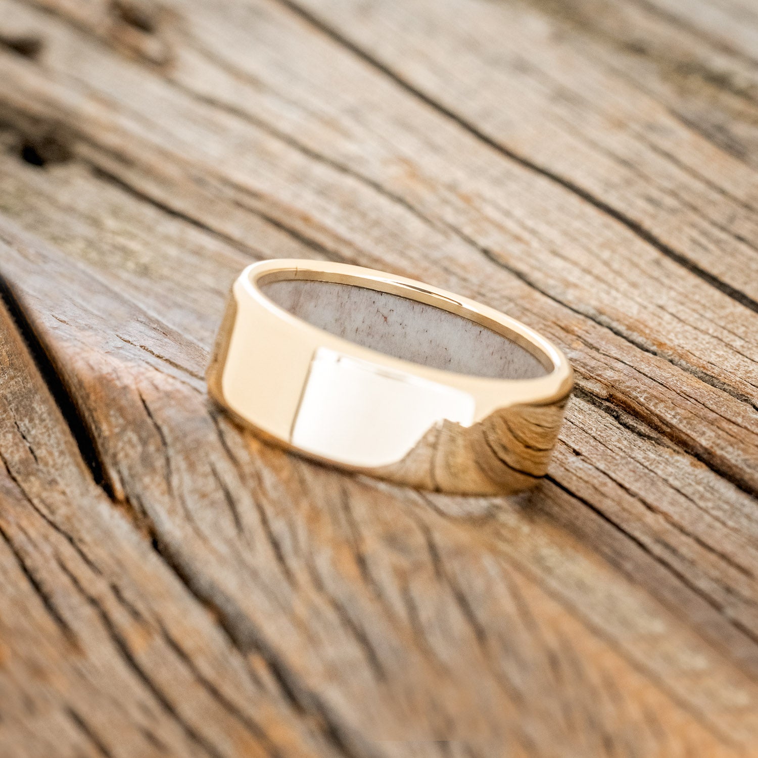 ANTLER LINED WEDDING BAND-27