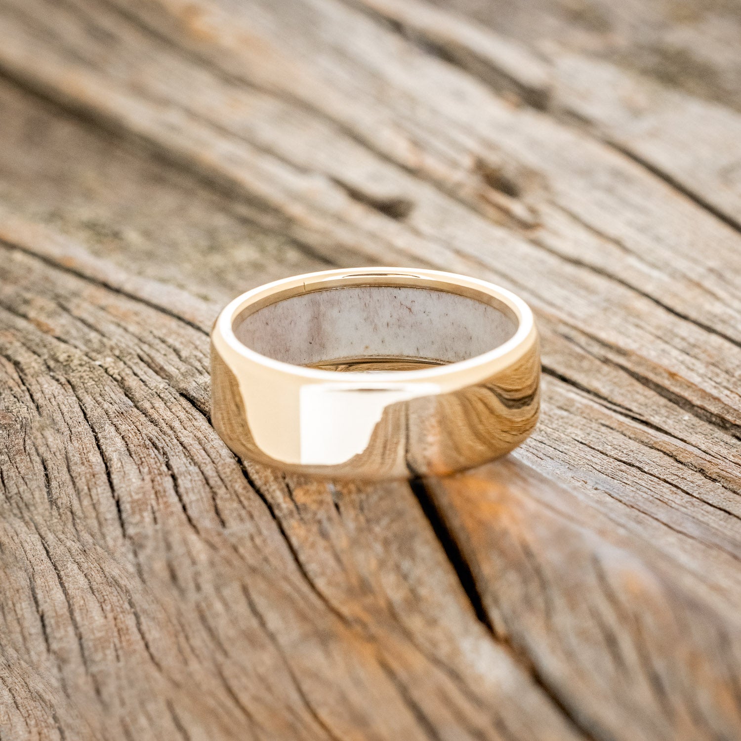 ANTLER LINED WEDDING BAND-37