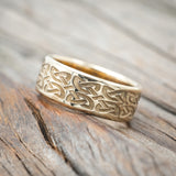 CELTIC LOVE KNOT ENGRAVED WEDDING BAND-Staghead Designs