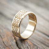 CELTIC LOVE KNOT ENGRAVED WEDDING BAND-Staghead Designs