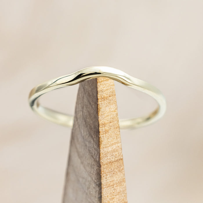 14K Gold Contour Solid Metal Stacking Band | Staghead Designs