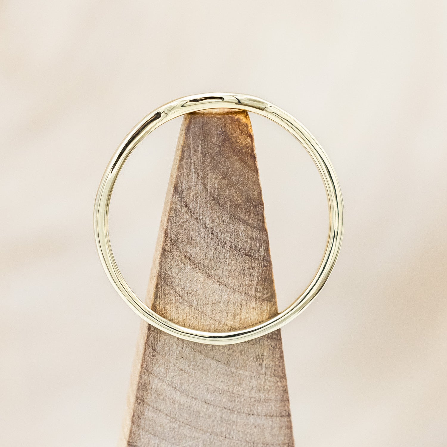 14K GOLD CONTOUR SOLID METAL STACKING BAND-Staghead Designs