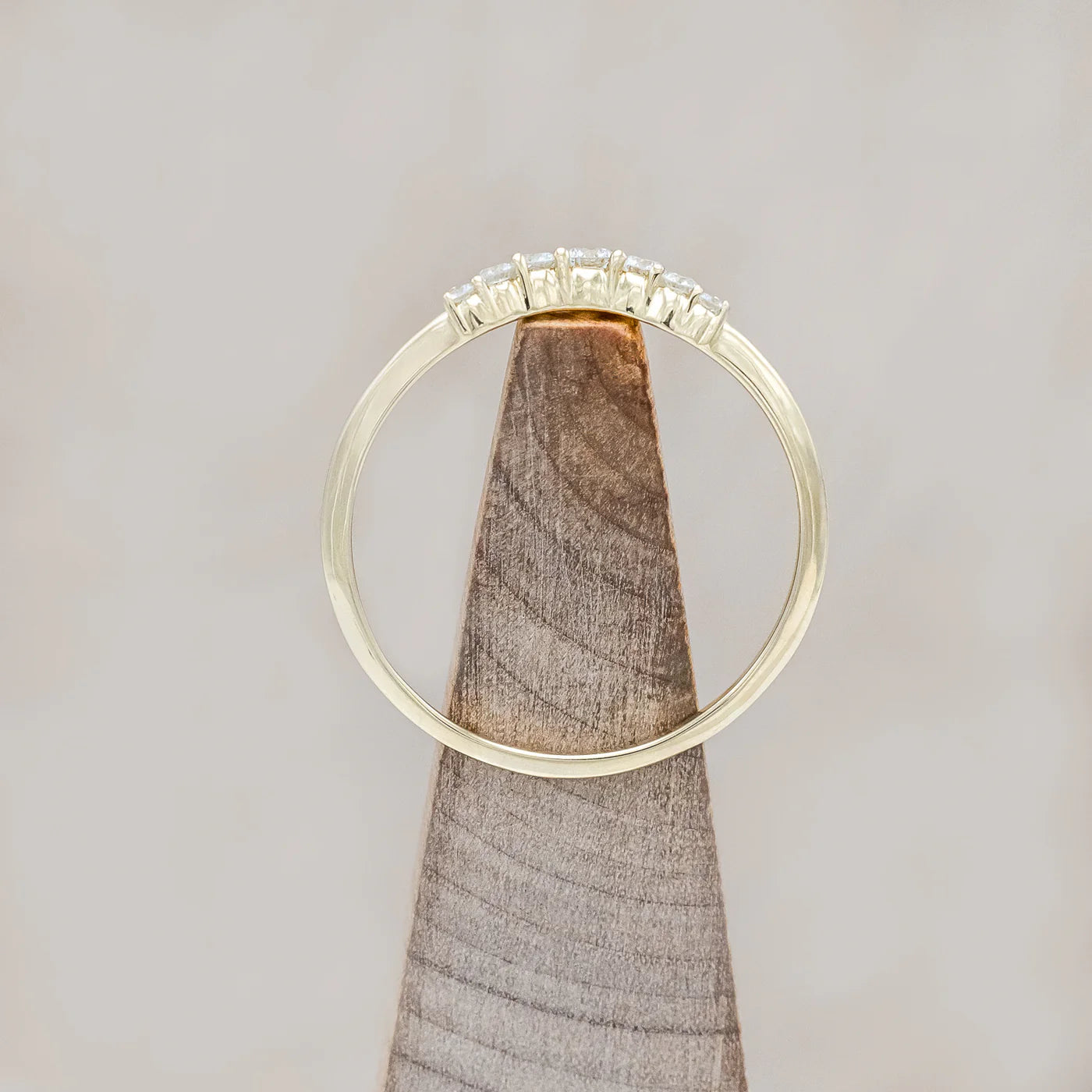 CONTOUR TRACER WITH DIAMOND ACCENTS - 14K YELLOW GOLD - SIZE 9 3/4-Staghead Designs