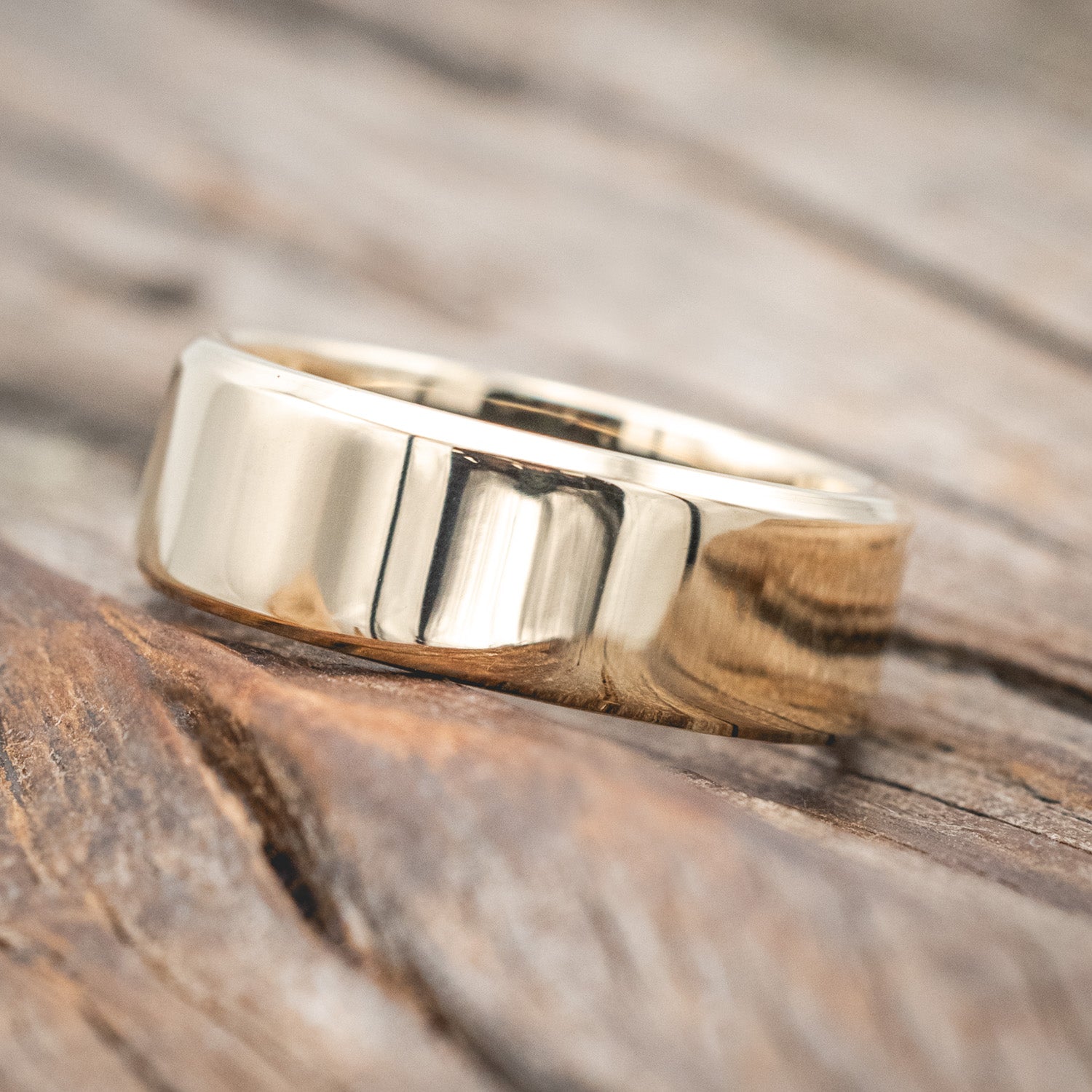 CRUSHED MOSS AGATE LINED WEDDING BAND-Staghead Designs